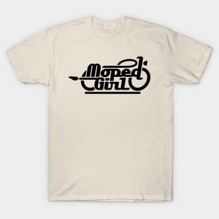 Moped Girl / Mopedgirl (black) T-Shirt